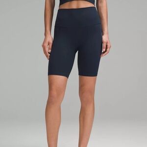 $64 NWOT Lululemon Align Black High-Rise Biker Shorts 8" - Size 12
